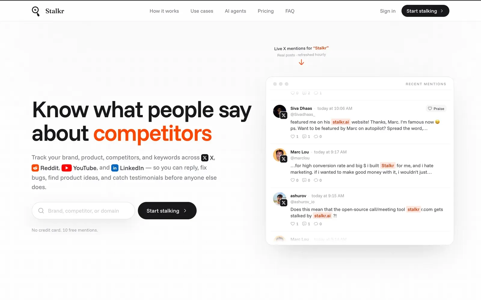 Stalkr — using the typeface